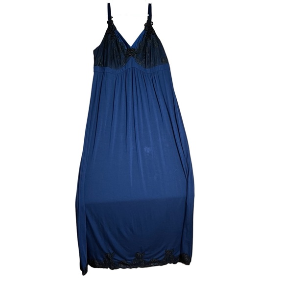 Soma Black and Blue Chemise - Picture 7 of 8